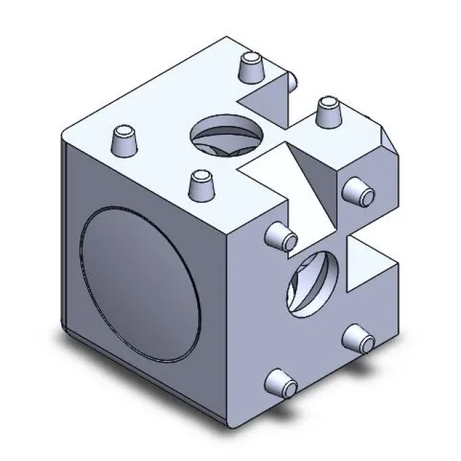 Cube connector for profiles 3D, 30X30 slot 8