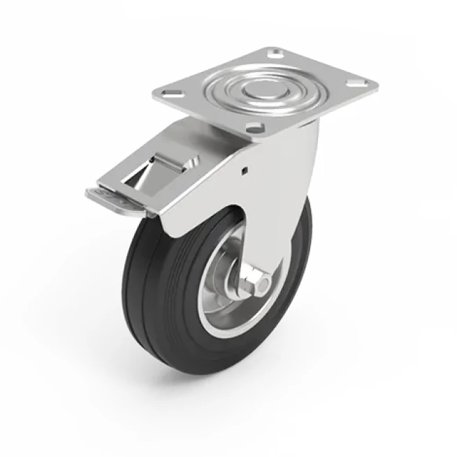 Caster wheels with flange 125 ZZ