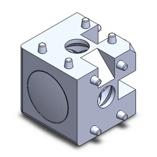 Cube connector for profile 3D, 40X40, slot 10