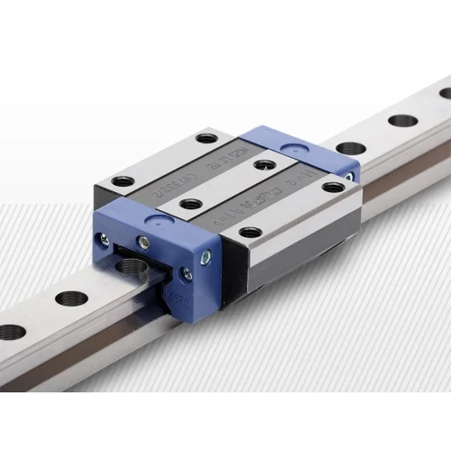 FLANGED ROLLER RAILS AND BLOCKS