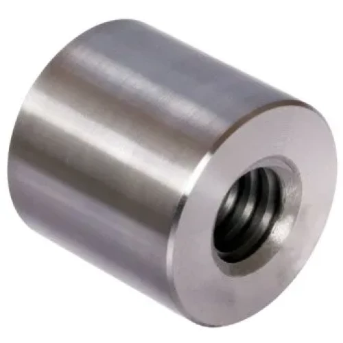 Cylindrical steel trapezoidal nuts