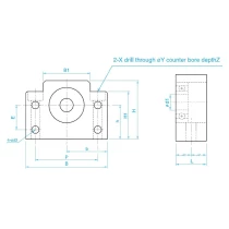 SYK ball screw support bearing BF 10 -2 | Tuli-shop.com