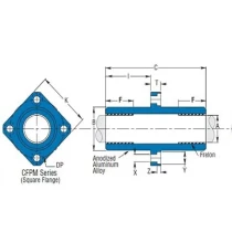 PBC Linear linear plain bearing CFPM 8   PBC -2 | Tuli-shop.com