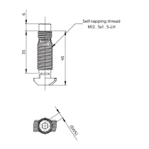 Coupling set - self-tapping screw U10 -2 | Tuli-shop.com