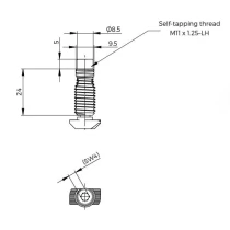 Coupling set - self-tapping screw U8 -2 | Tuli-shop.com