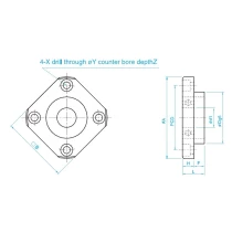 SYK ball screw support bearing FF 12 -2 | Tuli-shop.com