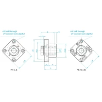 SYK ball screw support bearing FK 10 -2 | Tuli-shop.com