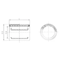 ECONOMY linear bearing KH 0622 PP, size 6x12x22 mm -2 | Tuli-shop.com