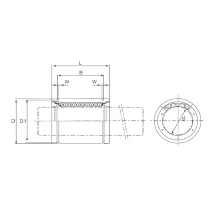 LM 30 UU linear bearing, dimension 30x45x64 mm -2 | Tuli-shop.com