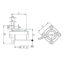 ECONOMY linear bearing LMEK 8 UU, size 8x16x25 mm -2 | Tuli-shop.com