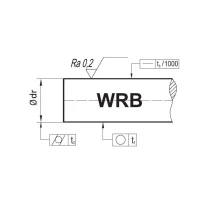 WRB50/h6 stainless steel linear shaft -2 | Tuli-shop.com