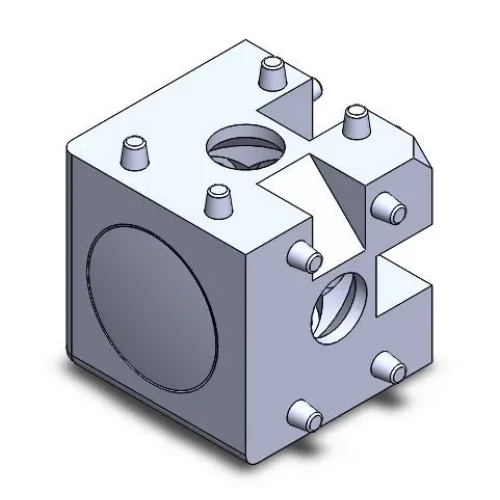 Conector cúbico para perfiles 3D (U8 o U10)