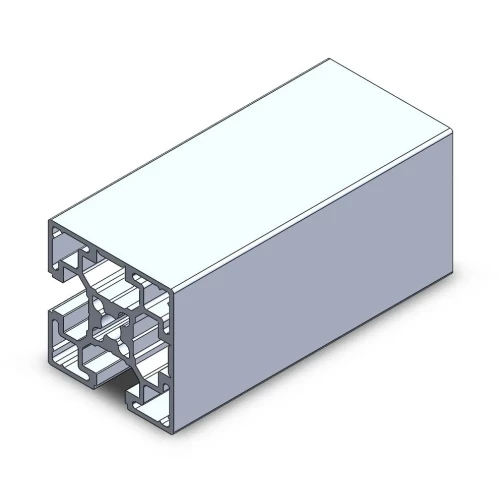 Perfil aluminio 45x45 cerrado por dos lados | Tuli-shop.com  