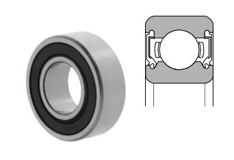 ball bearing with rubber seal